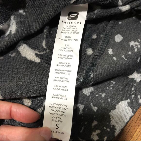 NWT Fabletics Burnout Oversized Pullover French Terry Long-sleeve Size M - Picture 9 of 12